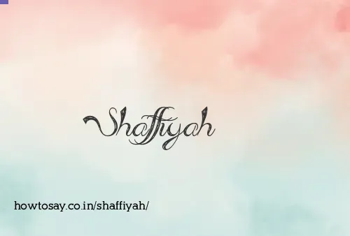 Shaffiyah