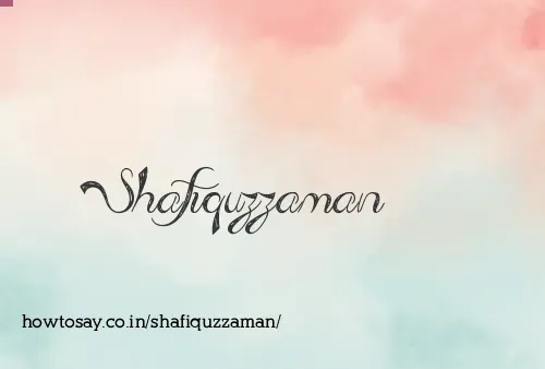 Shafiquzzaman