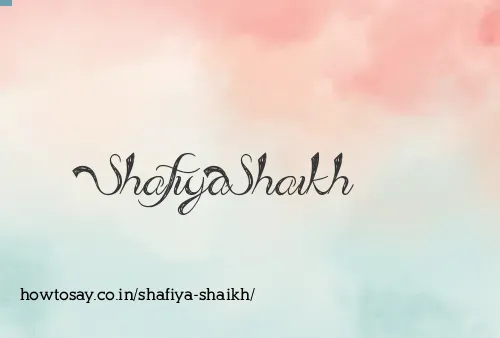 Shafiya Shaikh