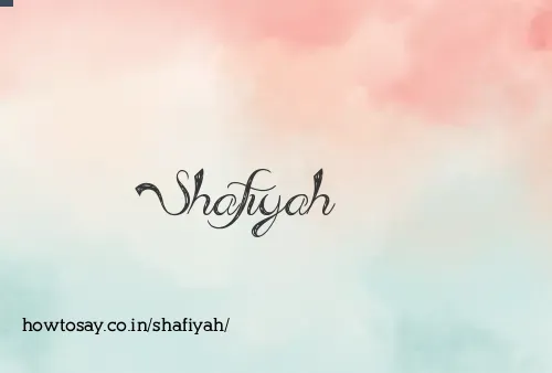 Shafiyah