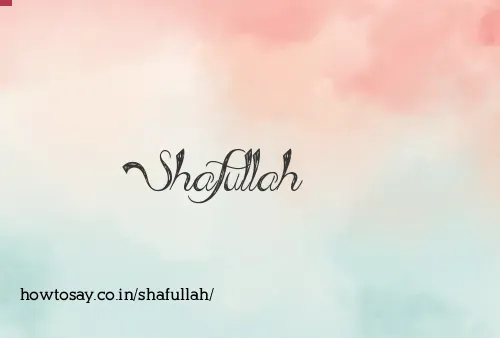 Shafullah