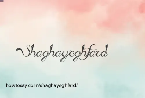 Shaghayeghfard