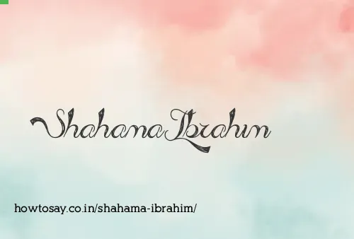 Shahama Ibrahim