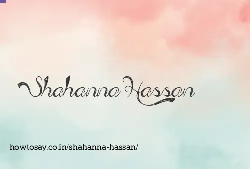 Shahanna Hassan