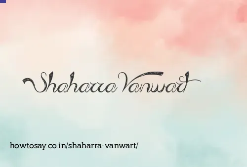 Shaharra Vanwart