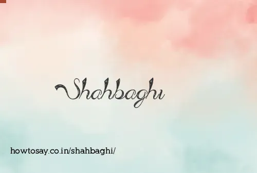 Shahbaghi