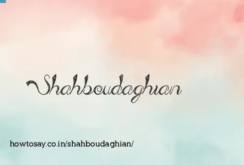 Shahboudaghian