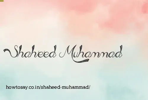 Shaheed Muhammad