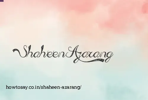 Shaheen Azarang