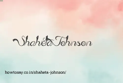 Shaheta Johnson