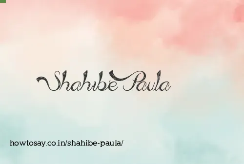 Shahibe Paula