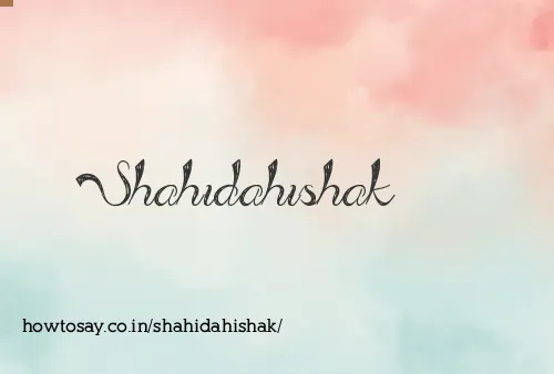 Shahidahishak