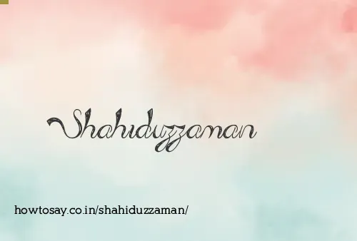 Shahiduzzaman