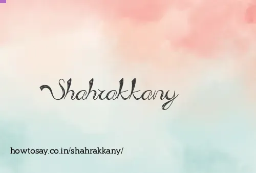 Shahrakkany