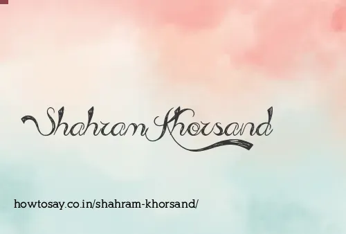 Shahram Khorsand