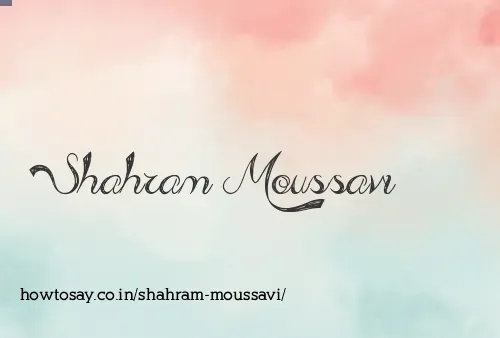 Shahram Moussavi