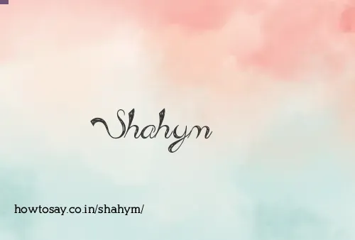Shahym