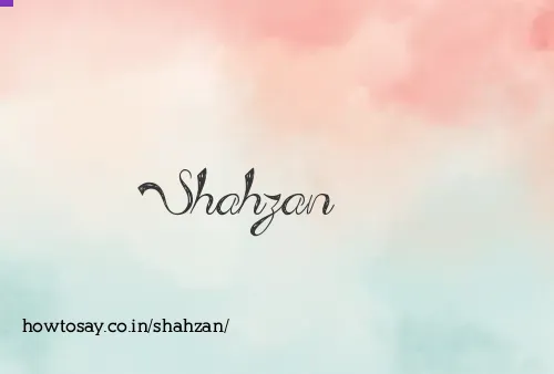 Shahzan