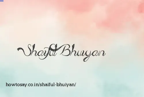 Shaiful Bhuiyan