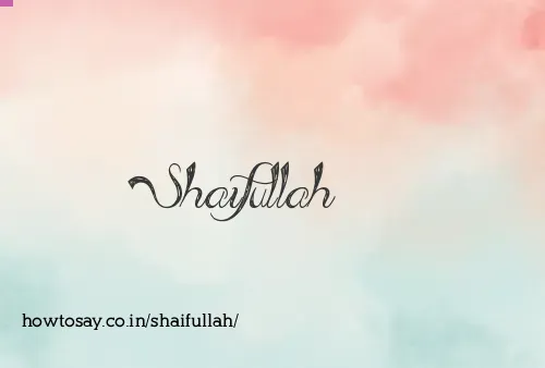 Shaifullah