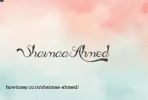 Shaimaa Ahmed