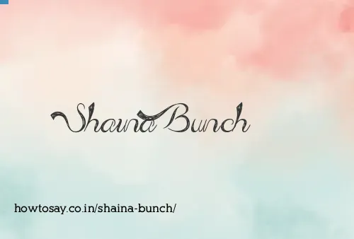 Shaina Bunch