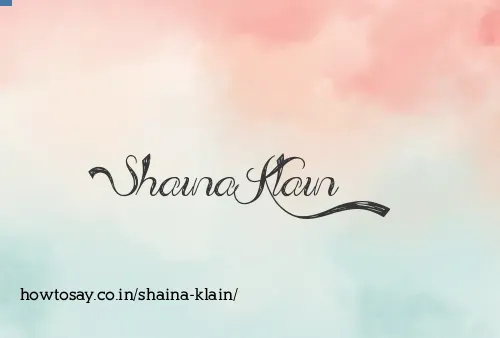 Shaina Klain