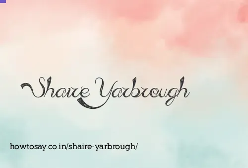 Shaire Yarbrough