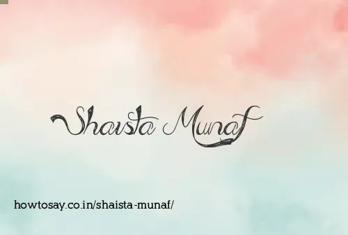 Shaista Munaf
