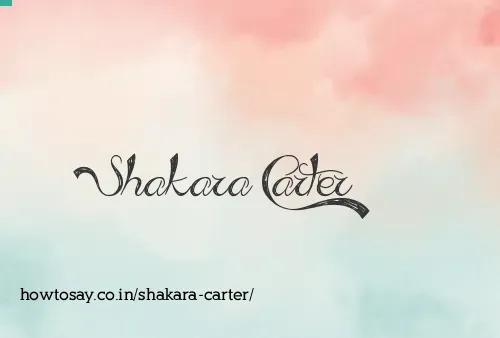 Shakara Carter