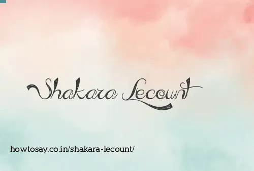 Shakara Lecount