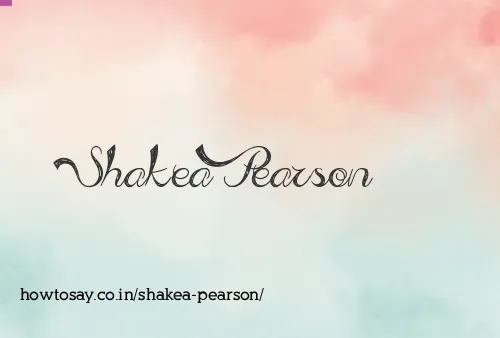 Shakea Pearson