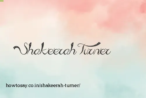Shakeerah Turner
