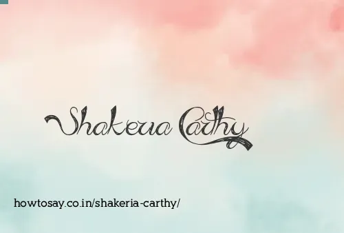Shakeria Carthy