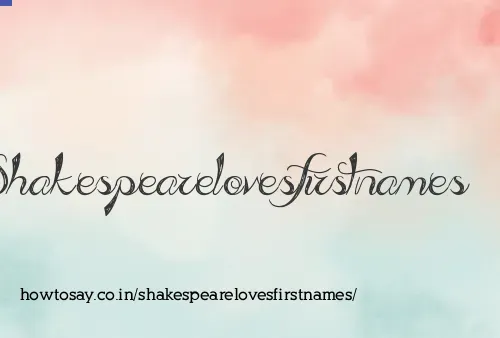 Shakespearelovesfirstnames