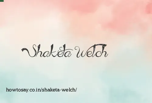Shaketa Welch