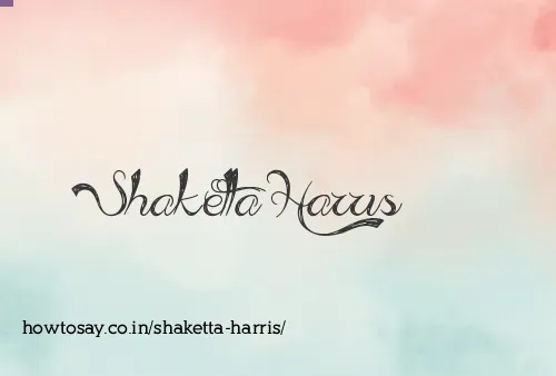 Shaketta Harris