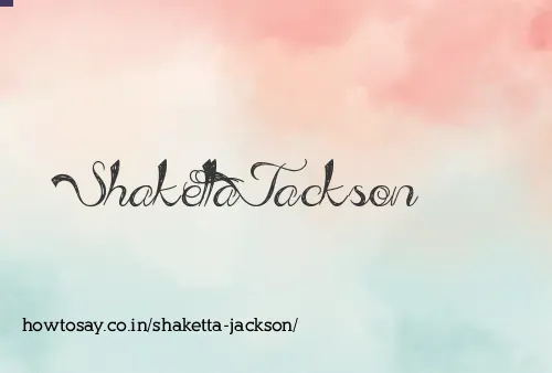 Shaketta Jackson
