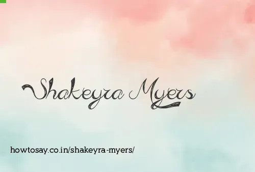 Shakeyra Myers