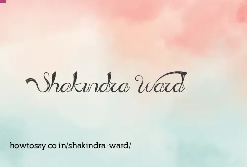 Shakindra Ward