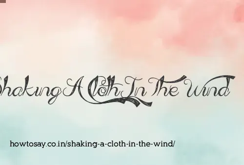 Shaking A Cloth In The Wind