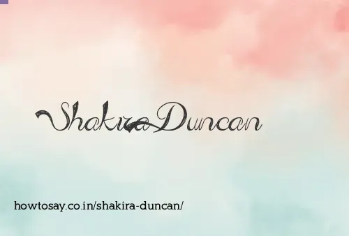 Shakira Duncan