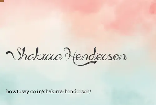 Shakirra Henderson