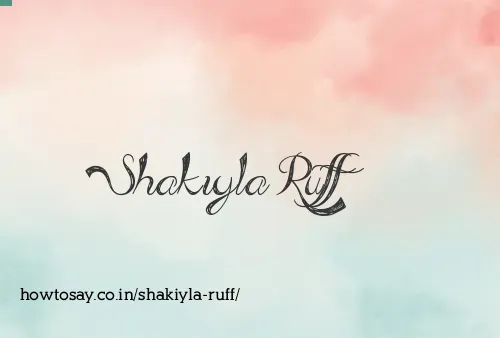 Shakiyla Ruff