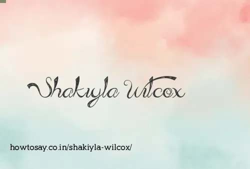 Shakiyla Wilcox