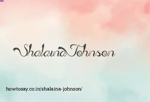 Shalaina Johnson