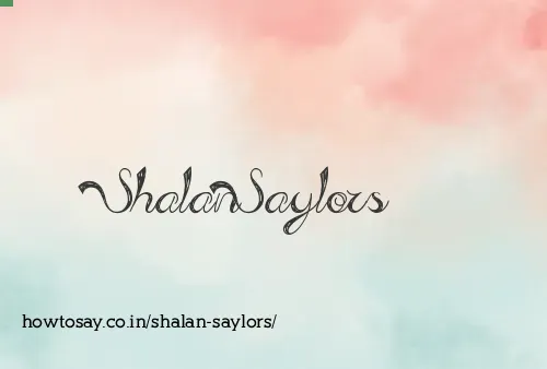 Shalan Saylors