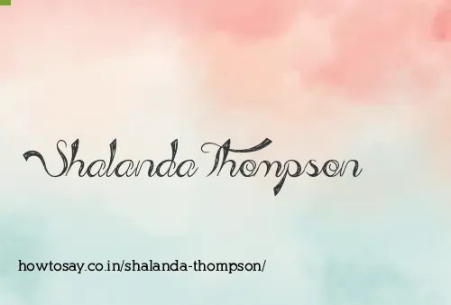Shalanda Thompson