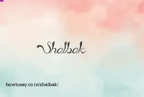 Shalbak