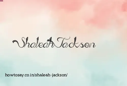 Shaleah Jackson